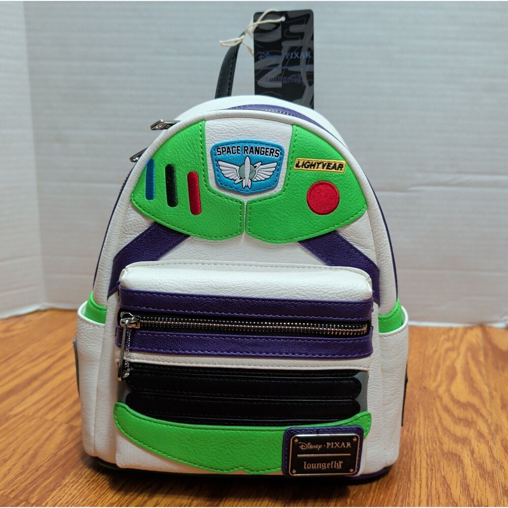Pixar Disney Buzz Lightyear Loungefly Backpack Toy Story NWT Space Ranger Woody